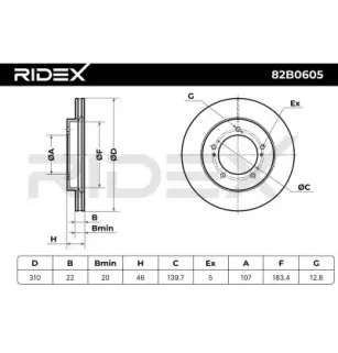 Disque de frein pour SUZUKI- 5521177E00 5521177E01