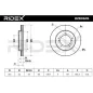 Disque de frein pour SUZUKI- 5521177E00 5521177E01