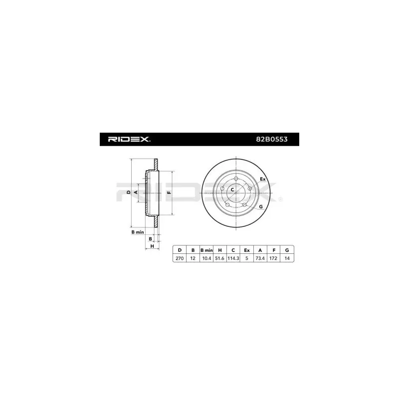 Disque de frein pour CHRYSLER- 04779111AC, 4779111AA, 4779111AB 4779111AC