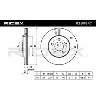 Disque de frein pour CHRYSLER, DODGE PLYMOUTH- 4683259