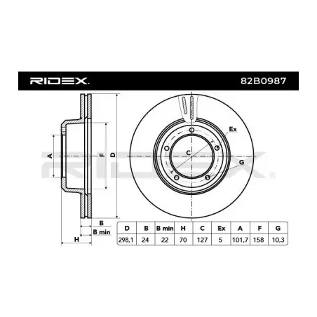 Disque de frein pour LAND ROVER, ROVER- FTC902 LR017952