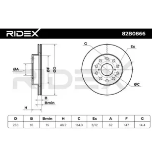 Disque de frein pour TOYOTA- 4243117030 4243117040