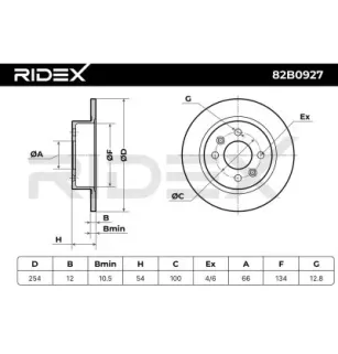 Disque de frein pour RENAULT- 7700715166, 7701467306 8671016818