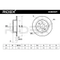 Disque de frein pour RENAULT- 7700715166, 7701467306 8671016818