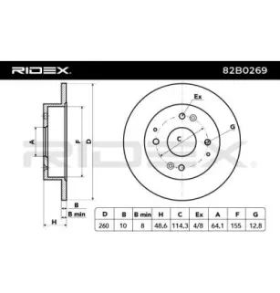 Disque de frein pour HONDA ROVER- GBD90835