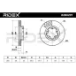 Disque de frein pour FORD- 1371394, 1503290, 1547061, 2256311, 6C111125B1B, 6C111125BA, 6C111125BB ME6C1J1125BB