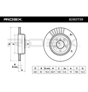 Disque de frein pour BMW BMW (BRILLIANCE)- 34216793127