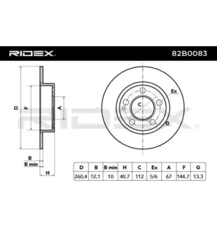 Disque de frein pour MERCEDES-BENZ SUZUKI- 5521165D10000