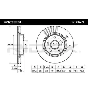 Disque de frein pour SUZUKI- 5521165J00, 5521165J00000, 5521165J01