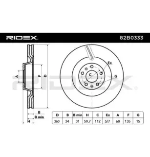 Disque de frein pour AUDI, VAG, VW- 3D0615301F, 4E0615301A, 4E0615301G, 4E0615301J, 4E0615301P 4E0615301T