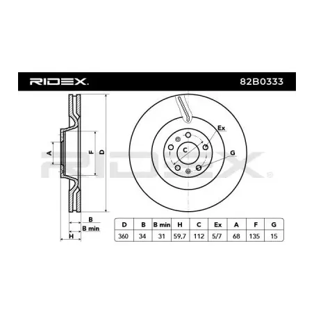 Disque de frein pour AUDI, VAG, VW- 3D0615301F, 4E0615301A, 4E0615301G, 4E0615301J, 4E0615301P 4E0615301T