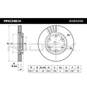 Disque de frein pour FORD, NISSAN- 402060F000, 402060F001, 4020631G00, 4020631G01 40206VJ200