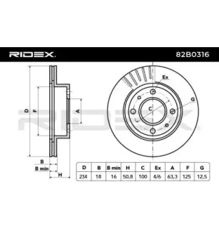 Disque de frein pour HYUNDAI- 5171202501, 5171202550 5171202551