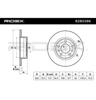 Disque de frein pour RENAULT- 6025304073, 6025304079, 6025370406 8671012048