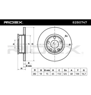 Disque de frein pour VW- 701615301B 701615301E