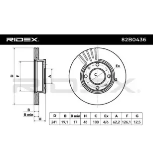 Disque de frein pour HYUNDAI- 517121C000