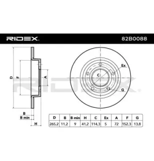 Disque de frein pour MAZDA, MAZDA (CHANGAN) MITSUBISHI- BP4Y26251D