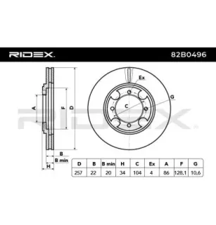 Disque de frein pour HYUNDAI- 5171228300