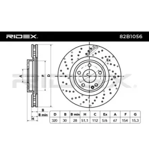Disque de frein pour MERCEDES-BENZ- 2464212712, A2464212712
