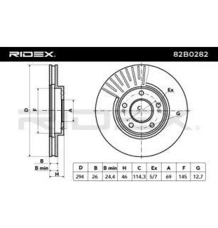 Disque de frein pour HYUNDAI- 5171226100