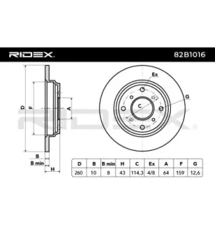 Disque de frein pour HONDA- 42510SD4000, 42510SS0000, 42510SS0J00