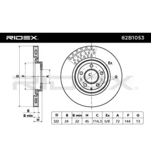 Disque de frein pour MAZDA- F15733251, F16033251, F16033251A