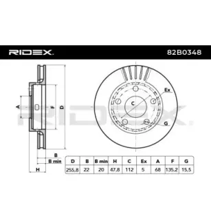 Disque de frein pour AUDI, SEAT, SKODA, VW- 3B0615601B 8D0615601D