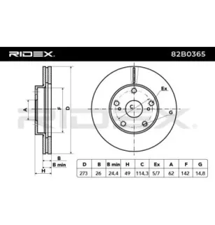 Disque de frein pour TOYOTA- 4351202180, 4351202200, 4351212690 43512YZZAC