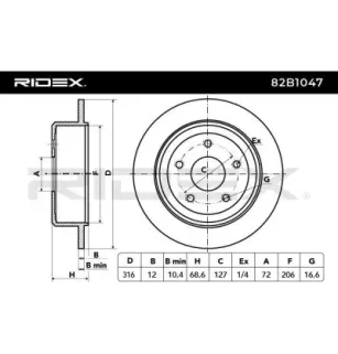 Disque de frein pour JEEP- 52060147AA, K52060147AA