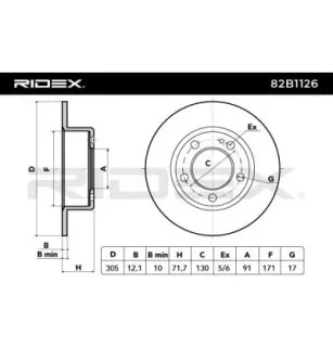 Disque de frein pour NISSAN, OPEL, RENAULT, VAUXHALL- 93168847
