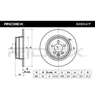 Disque de frein pour ROVER- GBD90847, SDB000870, SDB000881 SDB101100