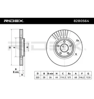 Disque de frein pour NISSAN, RENAULT, SAMSUNG- 402069828R 40206JY01A