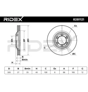 Disque de frein pour CHEVROLET, ISUZU- 8979488061, 8979488071, 8981246632, 8981246633, 8981246634, 8981246643, 97948807