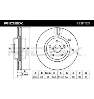 Disque de frein pour SUBARU- 26300AL010, 26300XA00A