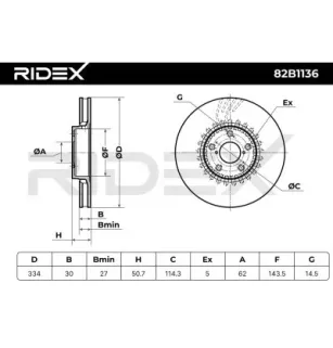 Disque de frein pour LEXUS- 4351222260, 4351230330, 4351630020