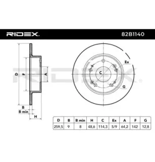 Disque de frein pour HONDA, HONDA (GAC)- 42510SDG000