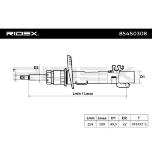 Amortisseur pour AUDI, SEAT, SKODA, VW VW (SVW)- 6R0413031C