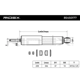 Amortisseur pour MITSUBISHI- MR151227