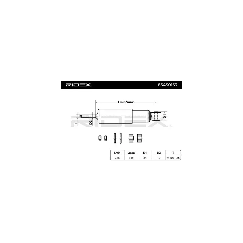 Amortisseur pour MITSUBISHI- MB633900, MB633915, MB892584, MB892585, MR267960 MR319950