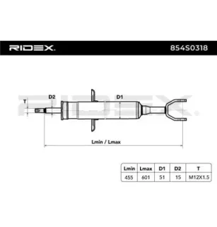 Amortisseur pour AUDI, SKODA, VW- 3B0413031S, 3B7413031 4B3413031F