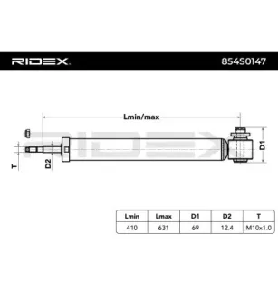 Amortisseur pour AUDI- 4F0513031R, 4F0513032AD, 4F0513032AE, 4F0513032H, 4F0513032J, 4F0513032AG 4G9513035