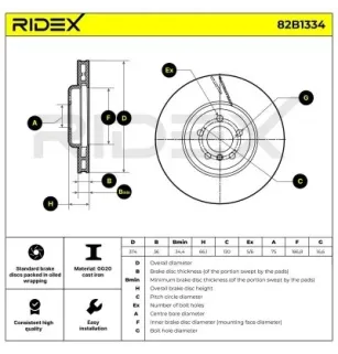 Disque de frein pour BMW- 34116785676 6785676