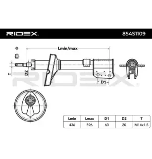 Amortisseur pour RENAULT TRUCKS- 8200041462, 8200324239 8200675691