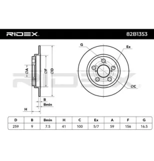 Disque de frein pour TOYOTA- 4243152150