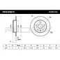 Disque de frein pour SUZUKI- 5561161M00, 5561161M00000, 5561161M20, 5561161M20000, 556116M00000, 5561170L00 5561170L00000