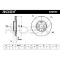 Disque de frein pour MAZDA MITSUBISHI- G31Y3325XA