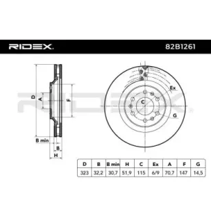 Disque de frein pour CADILLAC- 18048934