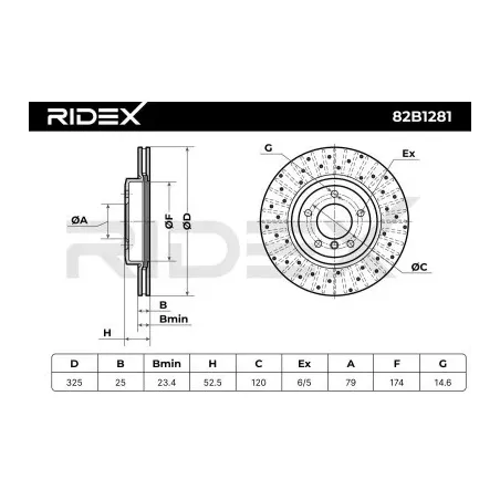 Disque de frein pour BMW- 34101166071, 34116769305, 34116855156 34116864047