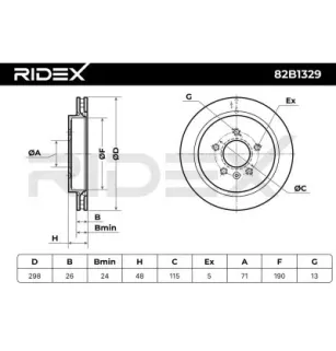 Disque de frein pour CADILLAC- 25693146