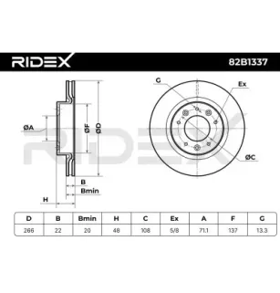 Disque de frein pour PEUGEOT- 1610704680